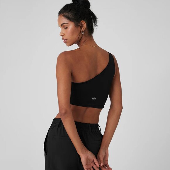 alo Black Mesh Sheer Illusion Tank size Small - Picture 5 of 11